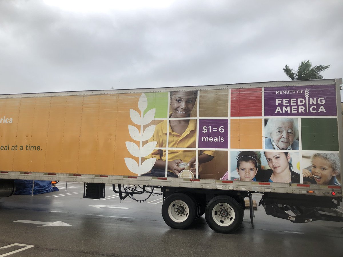 Feeding America. If you have the time, and are able, I arrived at 5 am this morning to volunteer my time for this amazing organization. Thank you to all the sponsors and Thierry Beaud for arranging this weekly Monday morning food drop off. Over 800 families were fed this morning.