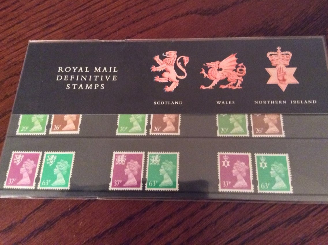 SeivadStamps's tweet photo. 1996 Pack 36 3 Regions 20.26.37. & 63p #stamp #stamps #philately #stampcollector #stampcollection #stampcollecting #postalstamps #postagestamps #collectingstamps #postagestamp #postalstamp #definitive #definitivestamps #wales #NorthernIreland #scotland https://t.co/epRFsgYyOD