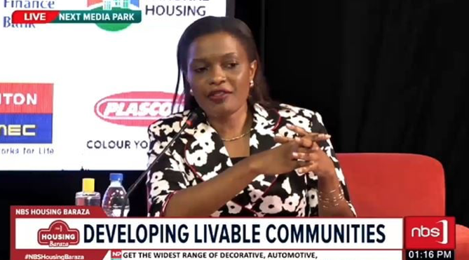 UIA_Architects's tweet photo. Demonstrating that architects can lead the way, @UgArchSociety President &amp; UIA Council member Jacinta Kabarungi discussed affordable housing, space efficiency &amp; sustainable energy in Uganda on @nbstv &amp; the role of architects in “bringing dreams to reality” #HousingForAll 
#leader https://t.co/0k6pknGPme