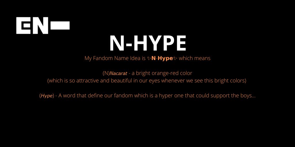 [ #ENHYPEN FAN CLUB NAME SUBMISSIONS THREAD]Here are 4 of the names you guys submitted to our tracker!N-HYPEN-Nsnectar / twolightNEXUS "넥서스" (NEXt to US) @ENHYPEN @ENHYPEN_members #엔하이픈 #ENHYPEN_FandomName