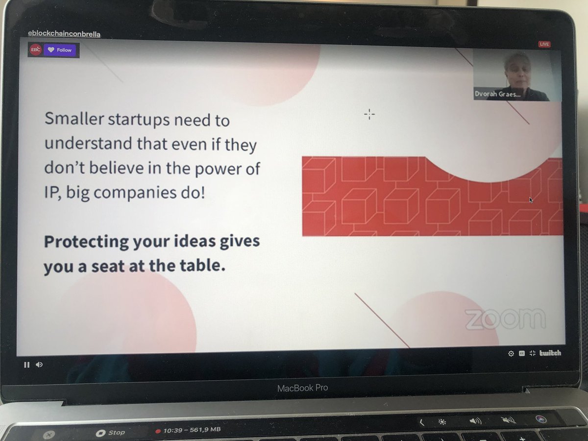 tatianarevoredo's tweet photo. Amazing topic for #startups and #bigcompanies is being presented by @DGraeser - Will #Blockchain save #IntellectualPropert - or kill it? @EBlockchainCon https://t.co/NkJWQO5ErY