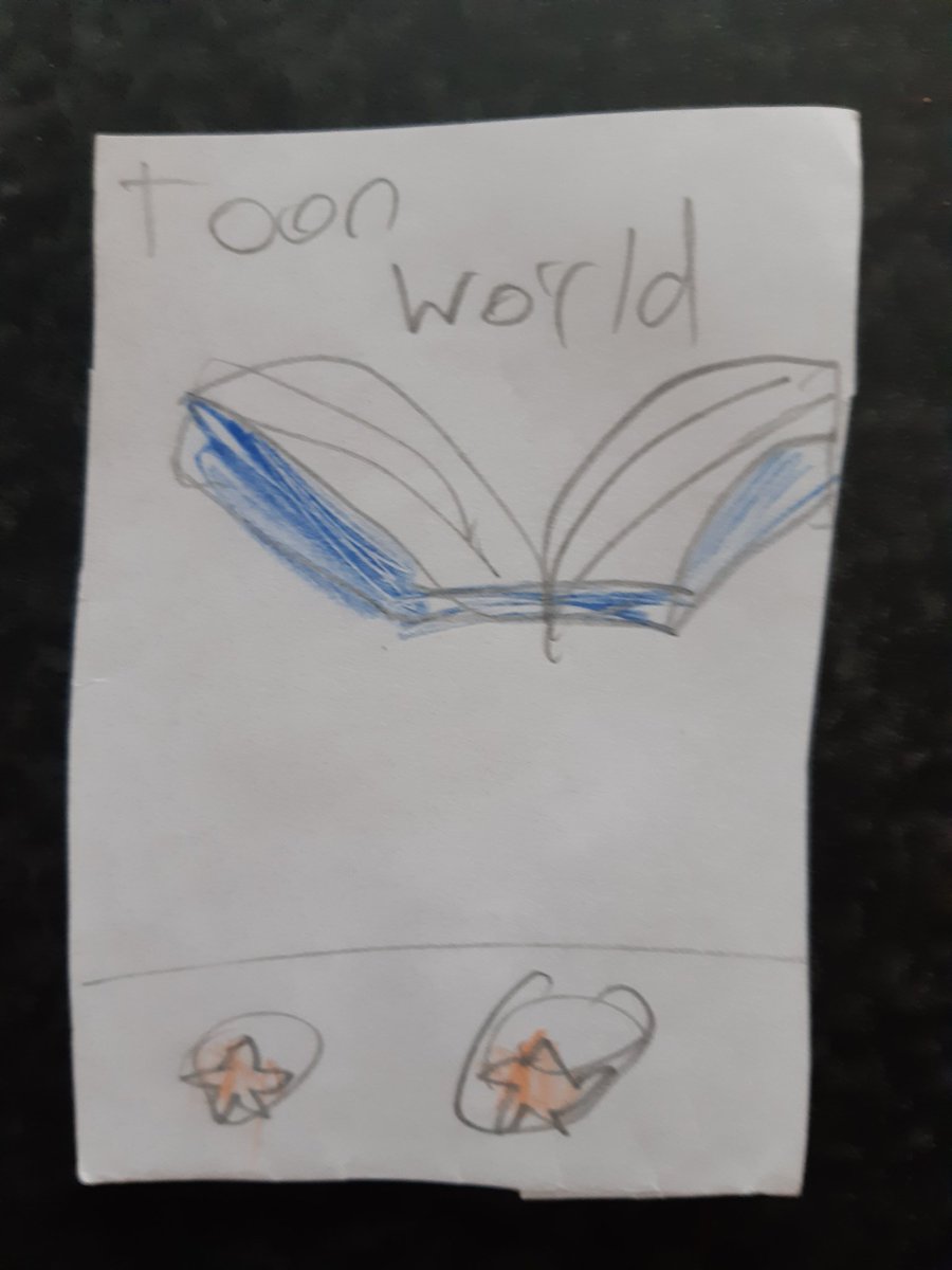 Day 45: "Toon World"I had "mastered" drawing books at this specific angle so this card should have been really easy for kid me. All I needed to make it perfect was the castle sticking out of the book.Kid me (probably): "Nah too much effort, just the book will do"