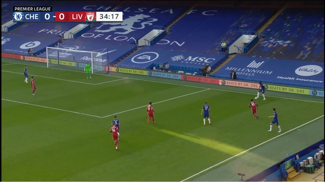 From the start itself, Liverpool were massively pressing high and were trying to force some errors and Chelsea were seemingly to invite them in their own half easily.