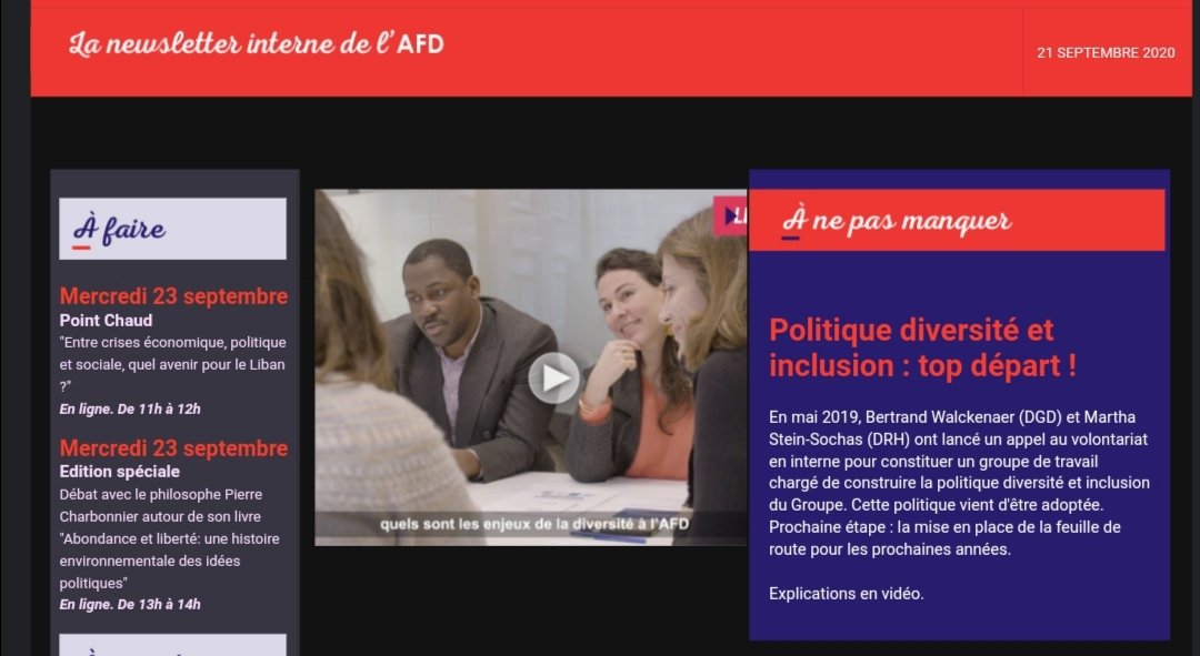 Heureux de l'adoption de la politique diversité et inclusion de l'@AFD_France #unmondeencommun #inclusion #diversité