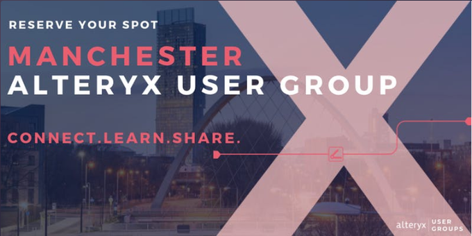 AndrewPick_TIL's tweet photo. Open to all, the next Virtual @alteryx Manchester/North West/anyone really user group! 
29th Sept 18:30-19:30. 
Presentations from @cr_marland from @dataschooluk and Adam Young from Hoist, the usual quiz and chances to chat with fellow Alteryx users
https://t.co/jkaRtkgQaV https://t.co/2AznH1y9sA