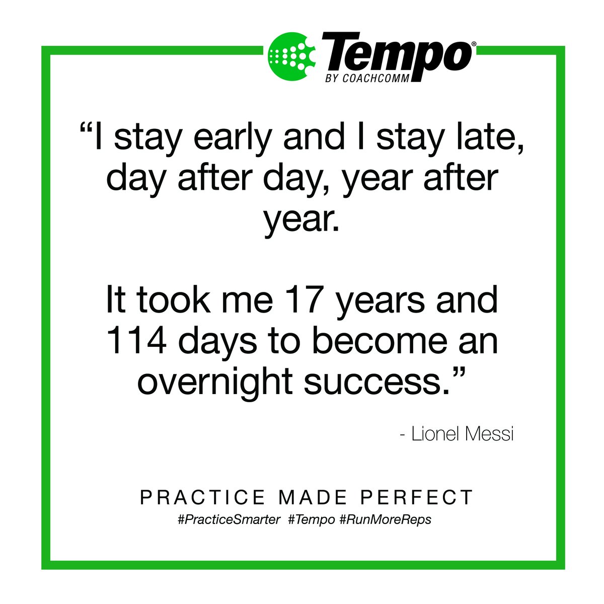 CoachComm's tweet photo. #MotivationMonday
#PracticeMadePerfect
#Tempo https://t.co/sU95WBqBlf