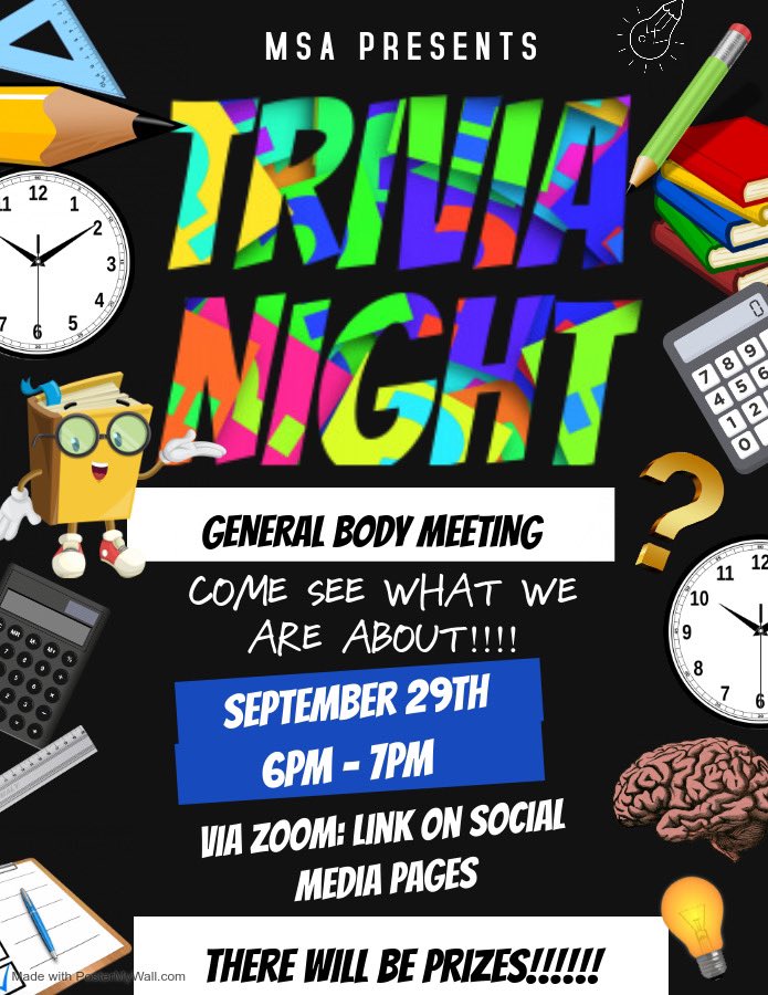 🚨🚨 WELCOMEEE BACKKK. Join us in our first General Body Meeting of the semester. Next Tuesday 🚨🚨 

Zoom link in below 

us04web.zoom.us/j/74970277666?…