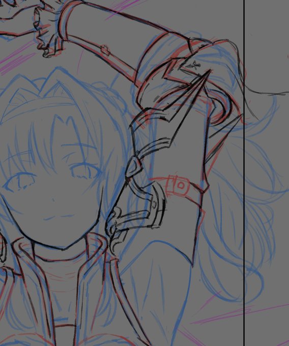 この角度の資料無くて頭抱えながら描いてる 