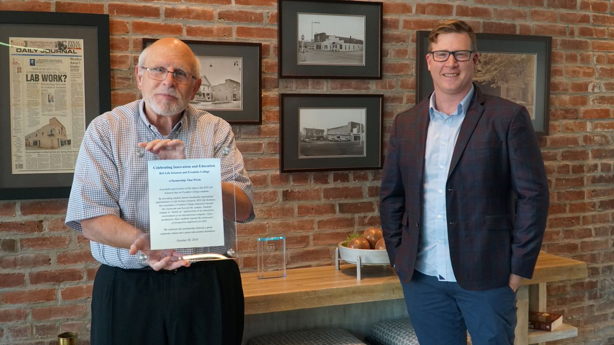 B2SLifeSciences's tweet photo. Special thanks to @FranklinCollege's new President, Kerry Prather, for recognizing our partnership with the college and celebrating the importance of innovation and education. We look forward to continuing this important and fruitful relationship for years to come! #lifesciences https://t.co/Jtug83MEZh