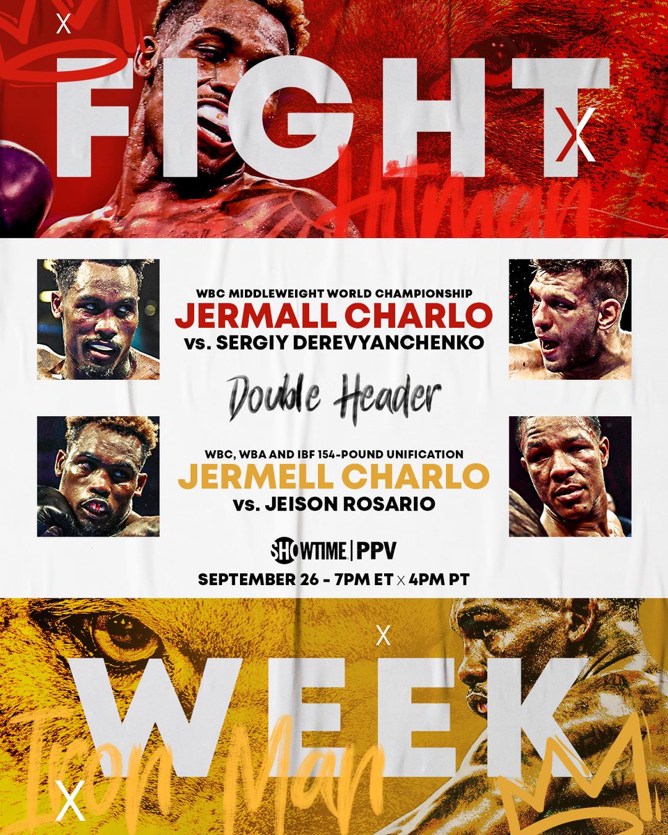 🥊 FINALLY #CharloDoubleheader FIGHT WEEK 🥊 🗓️ Saturday 🕖 7PM ET/4PM PT 📺 SHO PPV and streaming: sho.com/CharloPPV 📍@MoheganSun