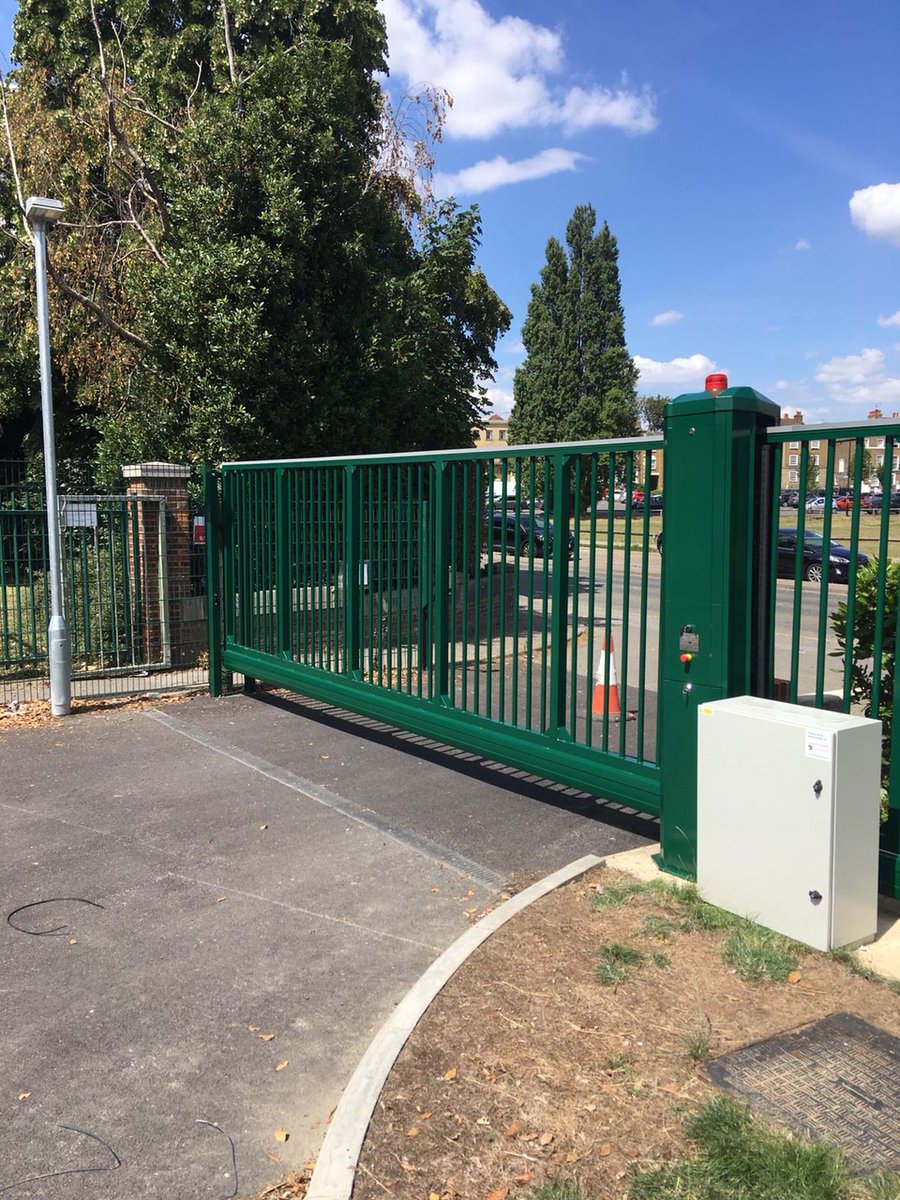 Out with the old.... In with the new.

Check out this security gate upgrade recently installed at an Academy in Gravesend. The old gate was taken off and replaced with a shiny new one... All done in 2 days!