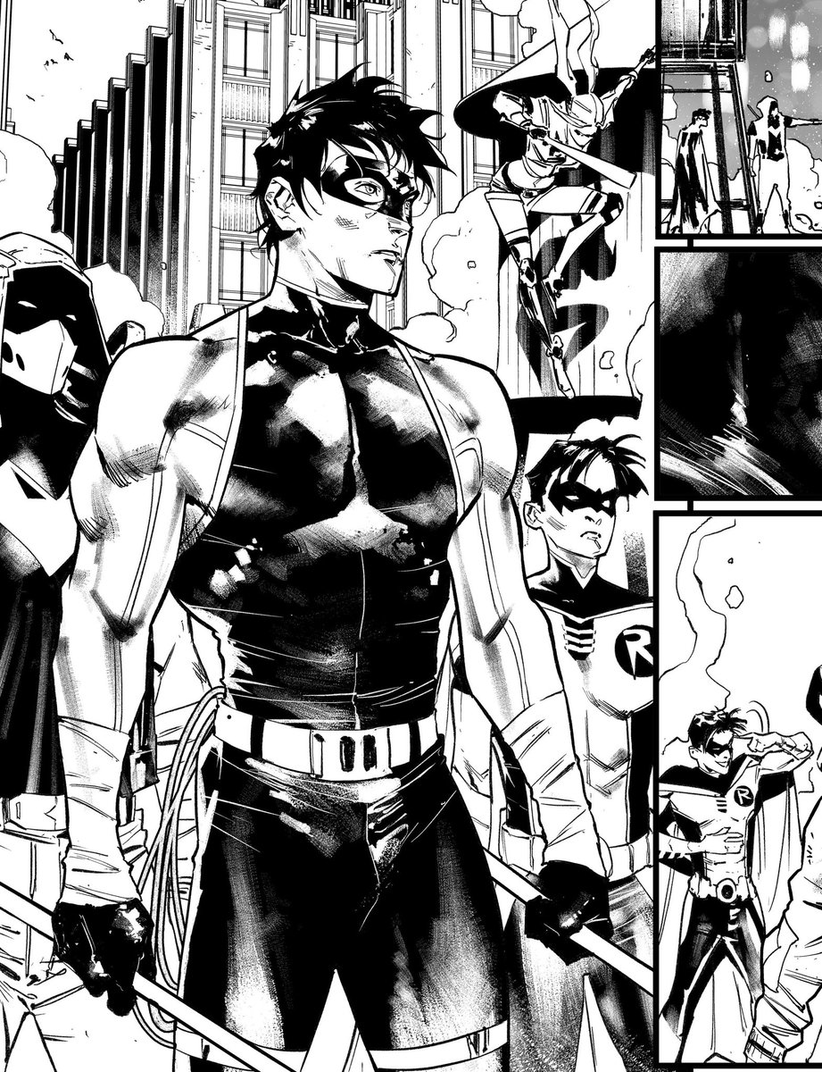 Hey friends! Looking forward to show you that guy in #batman #100 Nightwing back! And this is my first time EVER doing the #nightwing character on interiors comic pages ???? hope you like it! #jokerwar 