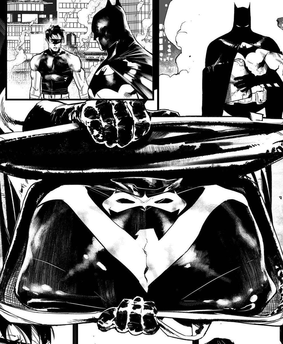 Hey friends! Looking forward to show you that guy in #batman #100 Nightwing back! And this is my first time EVER doing the #nightwing character on interiors comic pages ???? hope you like it! #jokerwar 