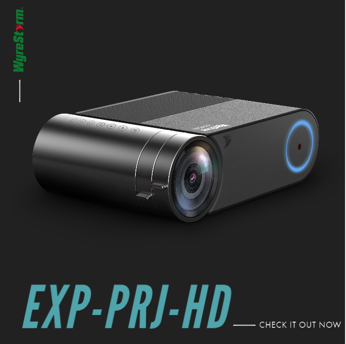 Wyrestorm's tweet image. Get the full high-definition experience, all in a compact package with the WyreStorm EXP-PRJ-HD! This #projector comes with the Essentials 2 year warranty &amp;amp; 24/7 tech support. Plus with a variety of source connections, the EXP-PRJ-HD is a versatile display you can take with you