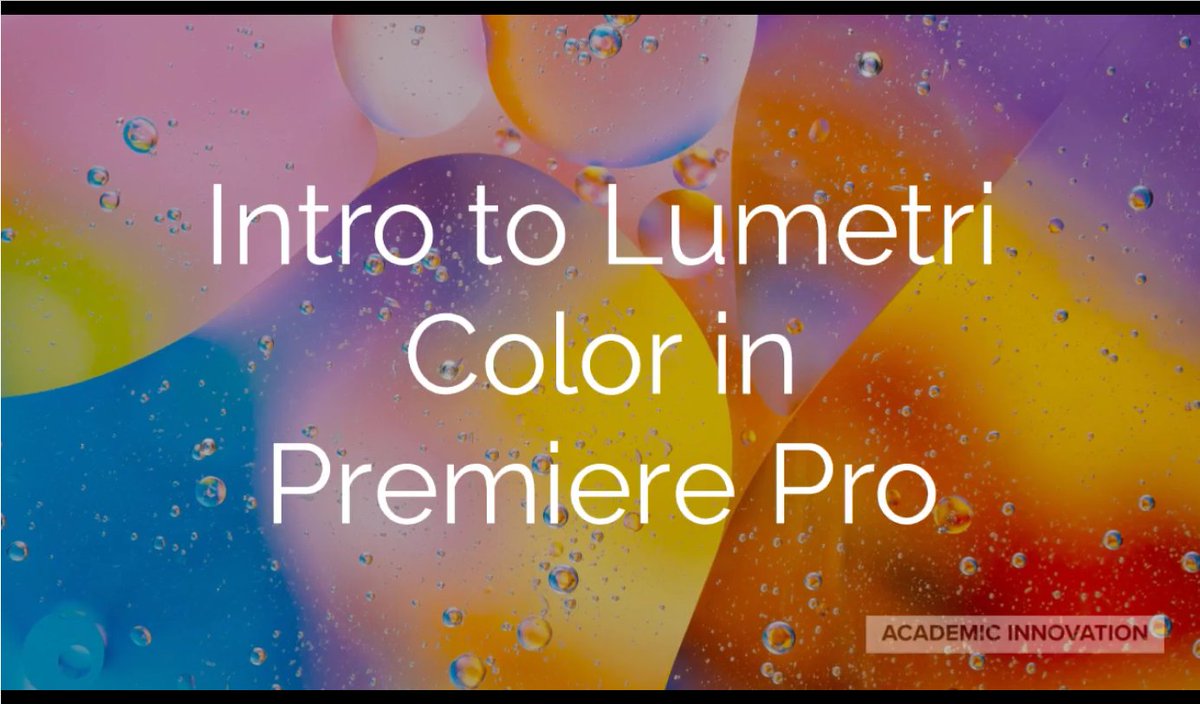 utsa_innovation's tweet photo. It's #AdobeMovieMonday! Are your videos looking a little dull? Need to tweak them a little bit? This video will cover the basics of color correction in Premiere Pro. To view, please visit: https://t.co/wKWyqSxK1y 

#UTSAStudents #UTSAFaculty #UTSAadobecreative #AdobeLearning https://t.co/ZEXPxa13BJ