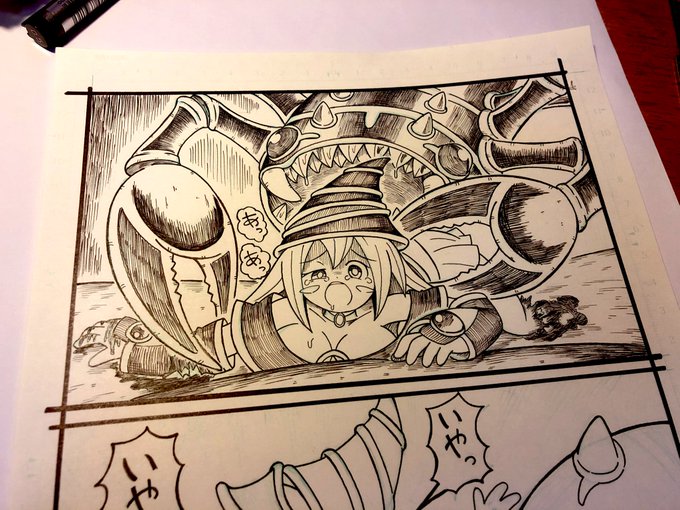 うーん。
セルケトのペン入れ大変だけど楽しい。
女の子描くのと違う楽しみある。 