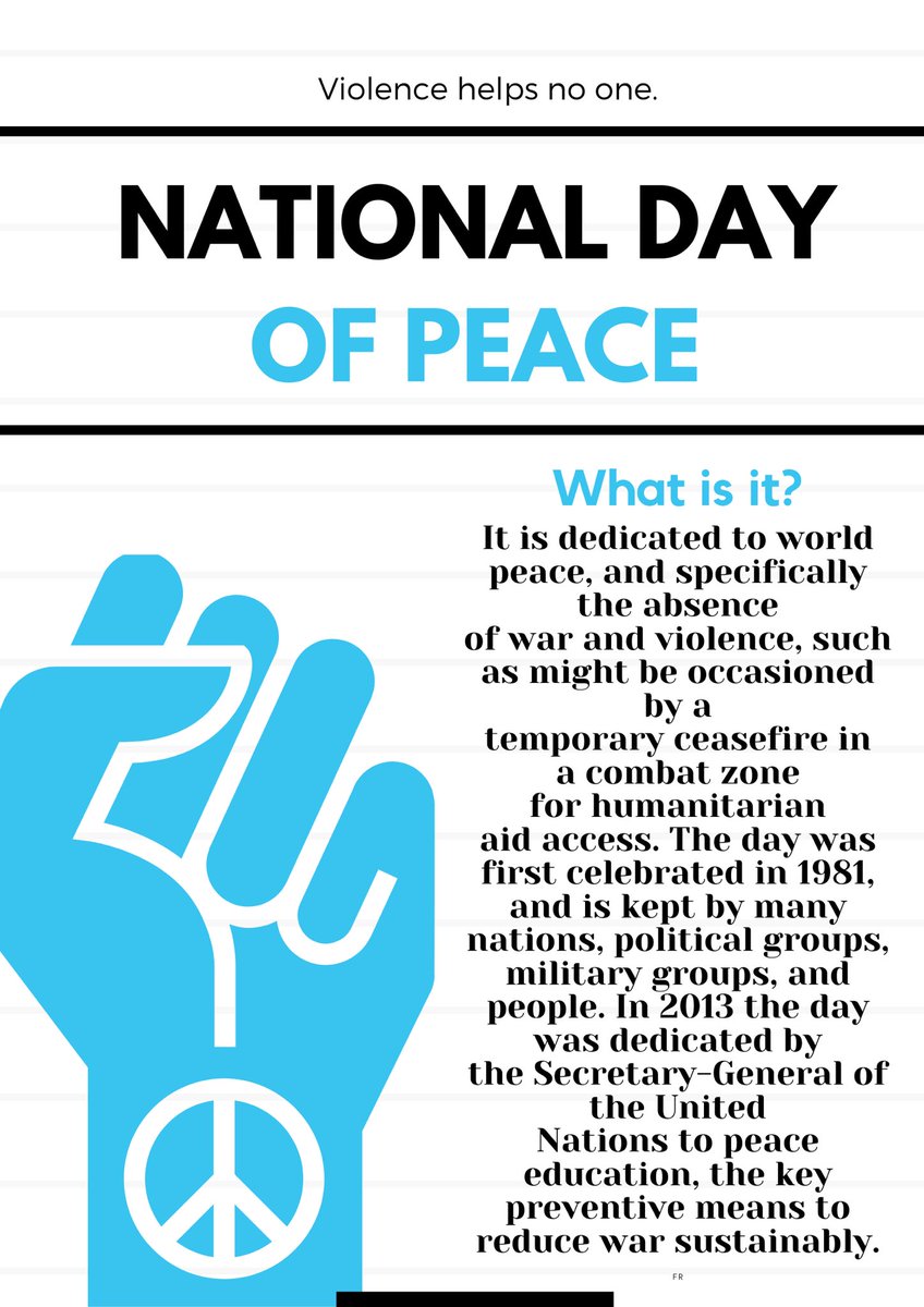What’s up Conquerors? Happy National Day of Peace! To see more about today, check out and follow <a href="/Lahsdiversity/">LAHS Diversity and Inclusion</a> , our new committee, to see what we have planned for today! Peace! ✌️