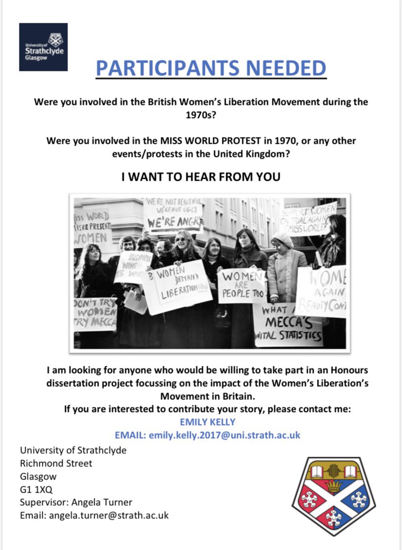 smeebut's tweet image. Two of my lovely students are looking for oral history respondents to take part in their projects. All interviews will be over zoom. Please help if you can @ScotOralHist @StrathHistory