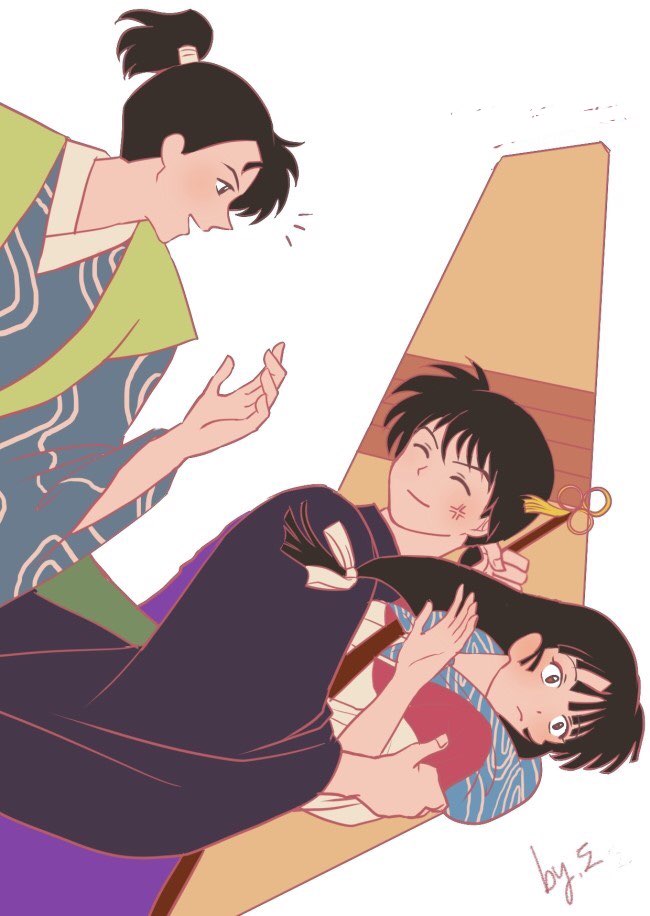 #나락카고 #키쿄이누 #미륵산고 
2년전에 그렸던 그림이 있길래 올려본다. 지운흔적은 리퀘주셨던 분들 닉네임😌