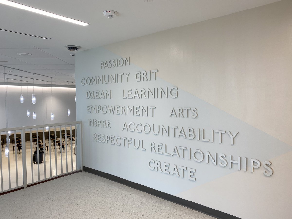 sara_wickham's tweet photo. Each day new details are finished in the ongoing construction at LHS. It is inspiring to lead, teach, and learn in such incredible spaces. Thank you to our community for supporting our school! #130strong @LHSJAYS https://t.co/CB1aYjj6wB