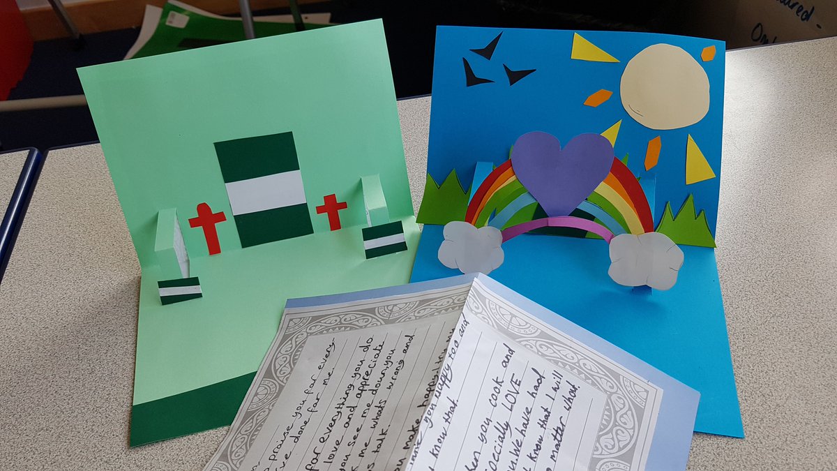 WilburyPrimary's tweet photo. Year 6 have been thinking about people who are important to them and making thank you cards to tell these special people why they are so special. #CLPEWordsForTheWorld @OliverJeffers @clpe1 https://t.co/hfOdB7K0jC