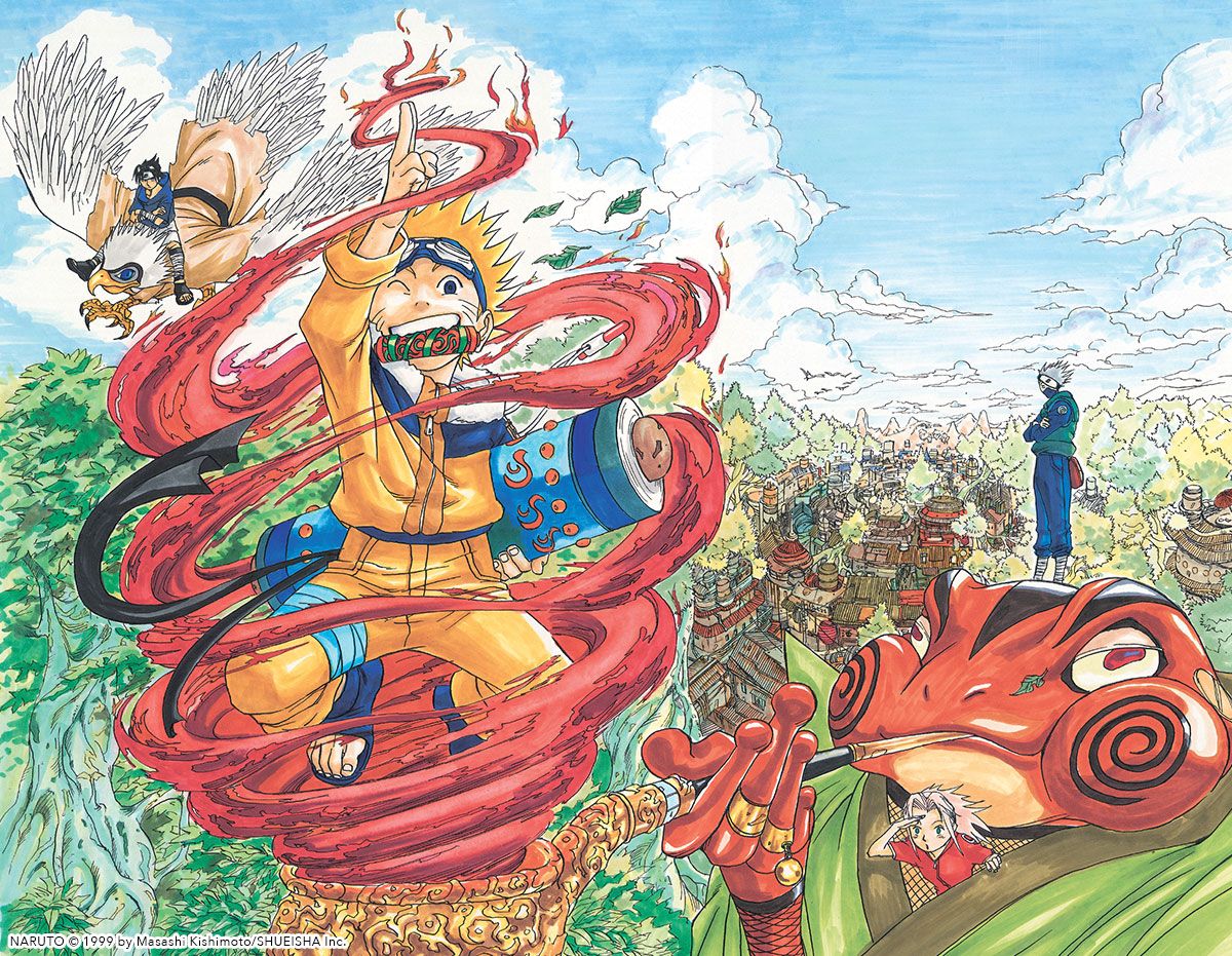 VIZMedia's tweet photo. Naruto's first chapter released 21 years ago today! Thank you Kishimoto Sensei for the series that showed us how powerful dreams can be! Believe it! 💥 https://t.co/P27ZBEAWJb