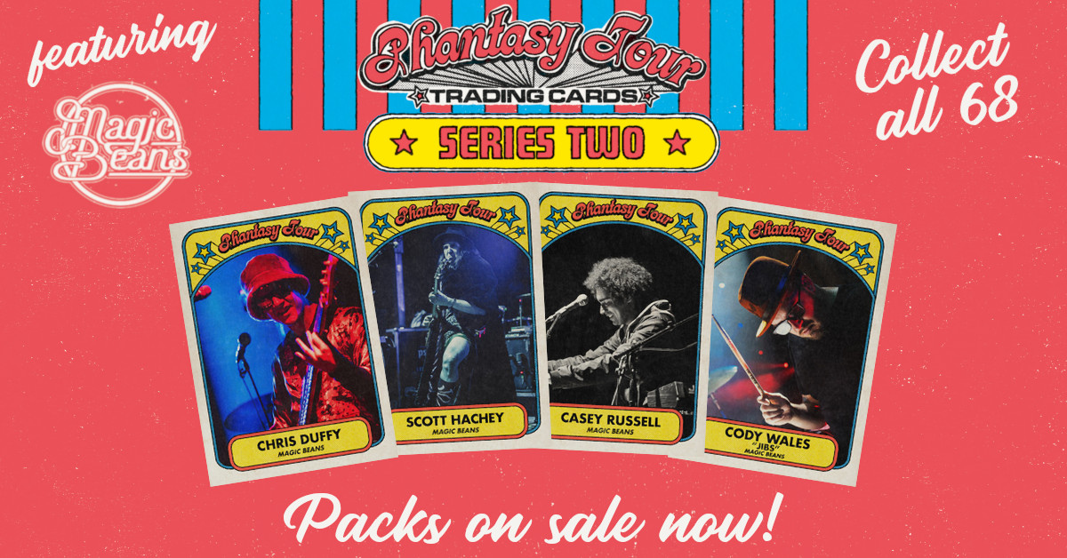 phantasycards's tweet photo. SERIES TWO ARTIST SPOTLIGHT: @themagicbeans
⁠
BUY HERE: https://t.co/CcmKdH4Gn1
⁠
#phantasycards #rockcards #jamcards #livemusiccards #reggaecards #livemusic #pttc⁠⁠ #pttcs02 #section119 #themagicbeans #magicbeans #beanstalkfestival #teambean #flickthebean https://t.co/ExoDX3yoOr