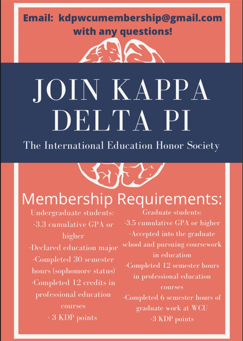 Want to know more about KDP? Thinking about joining but don’t know where to start? Check out the flyer below for undergraduate and graduate membership information. Reach out to us via email with any questions or interest!
