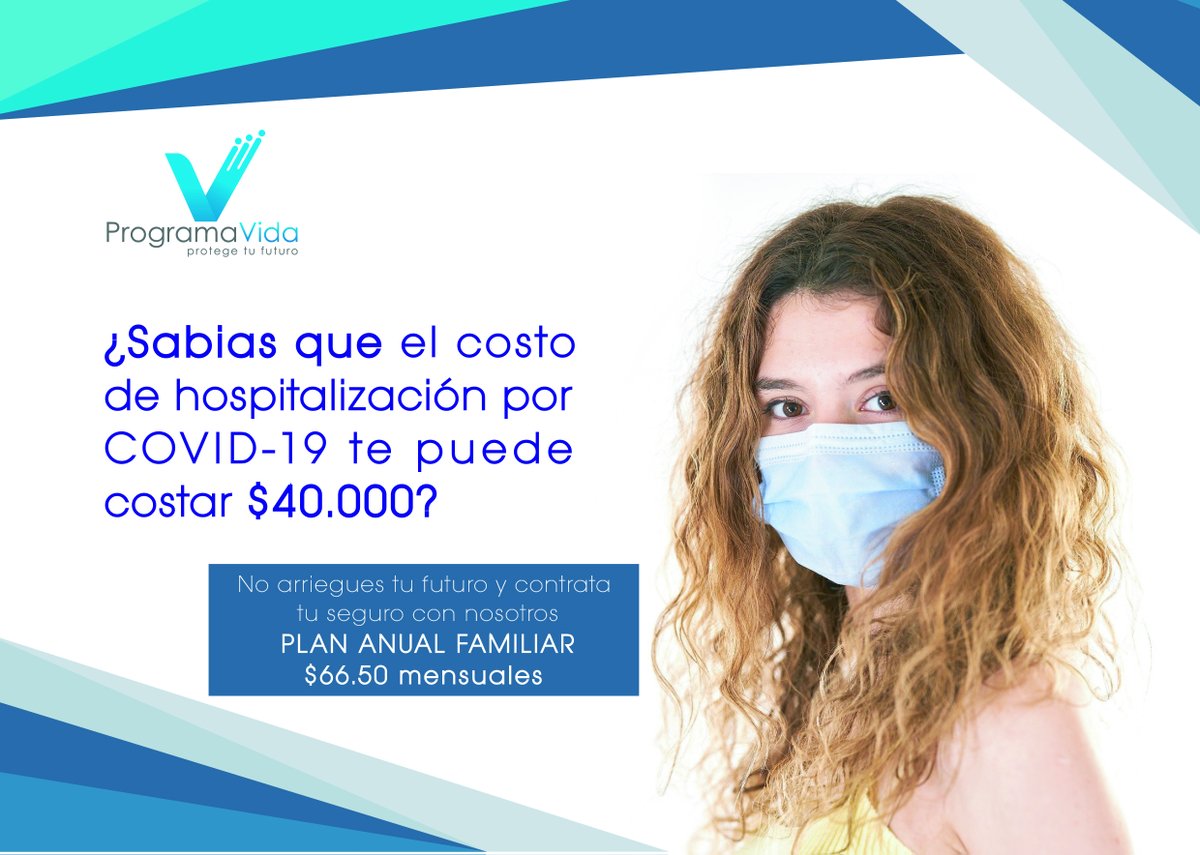 VidaPrograma's tweet photo. En Programa Vida,  trabajamos para que tú y tu familia se sientan protegidos cuando más importa. Por eso, fuimos una de las primeras compañías en dar cobertura frente a gastos generados por COVID-19. #Salud #Covid_19 #Ecuador #URGENTE https://t.co/rQrxImkeN7