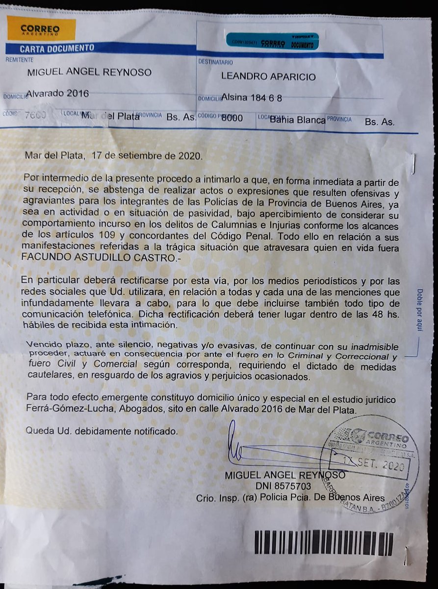 Esta apretada es inadmisible.
