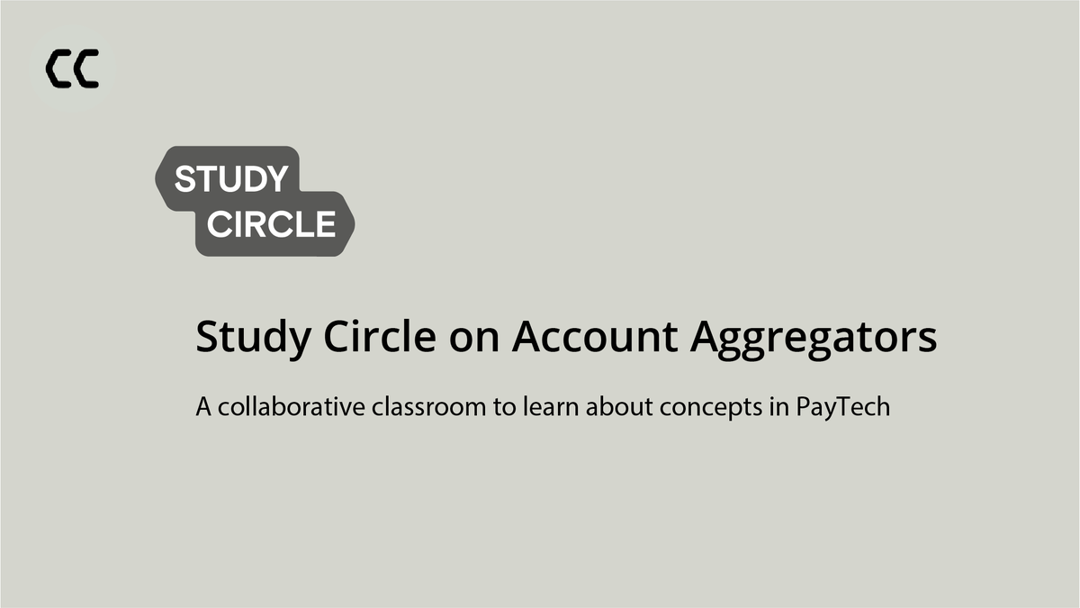 This weekend, on #CashlessConsumer, study circle on #Account Aggregators. Details and study materials on:  hasgeek.com/cashlessconsum… <a href="/logic/">Srikanth.CashlessConsumer | ஸ்‌ரீகாந்த்</a> <a href="/lifeeth/">Praneeth Bodduluri</a> <a href="/rohanjdr/">Rohan Jahagirdar</a>