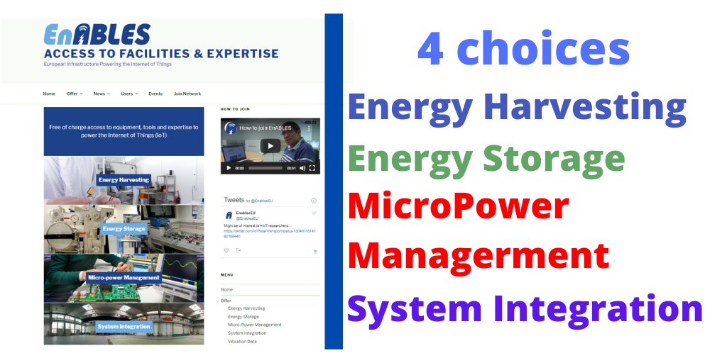 EnablesEU's tweet photo. If you are researching #IoT devices and need equipment access and expertise - then our #EUProgramme can assist you :-)
Oh, and did we mention it's free of charge?
Just email us...
https://t.co/MukJnMEimY
#EnergyHarvesting #EnergyStorage #EnergyManagement https://t.co/5jhvFYqC6S