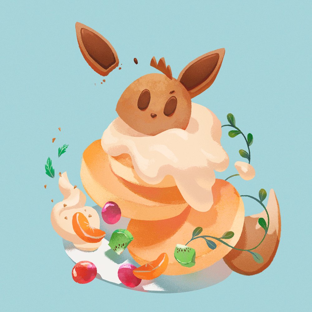 🍄Ariel 🍑 on Twitter "Pokemon cafe mix fanart, fluffy Eevee pancakes 🥞 finally finished! https