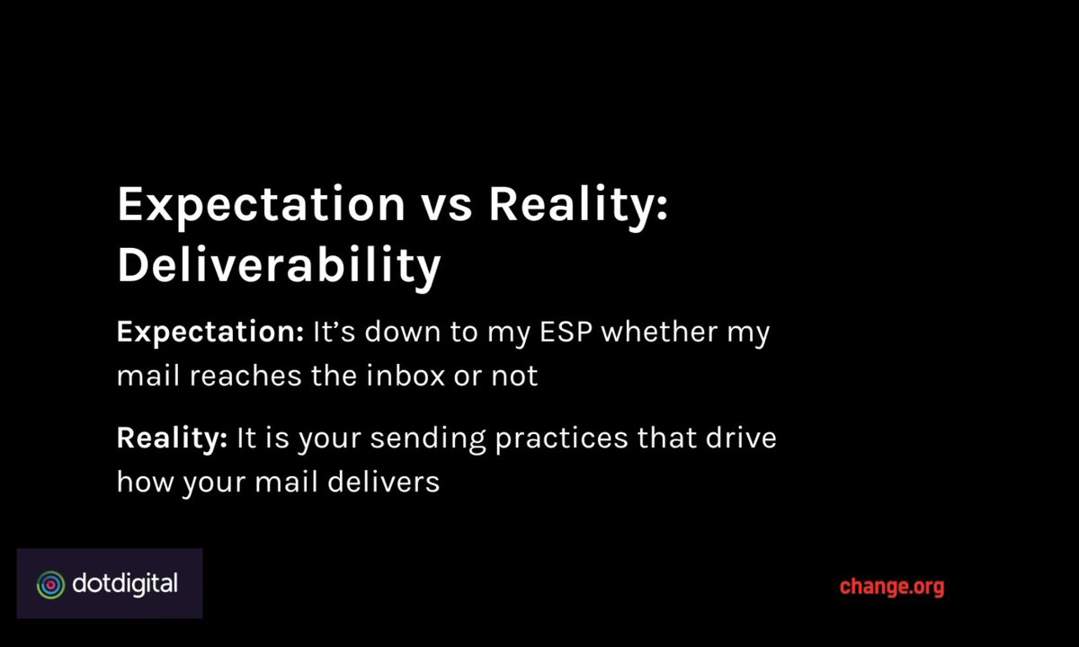 LaurenEmailGeek's tweet photo. One of the biggest misconceptions in the industry! Inbox placement is determined by the SENDER, not the ESP. Nailed it, @alicecornell and @therealtammyB! 💌 #CSAEmailSummit #EmailGeeks https://t.co/Q0vbxjkXd0