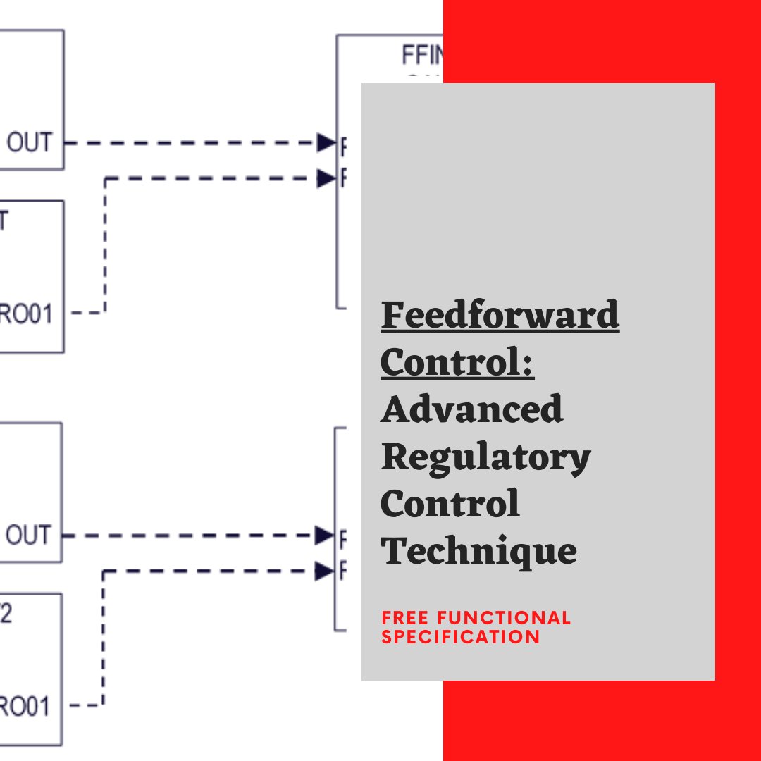 SAServices_LLC's tweet image. The Advanced Regulatory Control technique of Feedforward Control is used to better handle disturbances caused by external process inputs, such as feed rate. Free full functional spec: bit.ly/2FF0Scs  #advancedregulatorycontrol #feedforward #feedforwardcontrol #arc