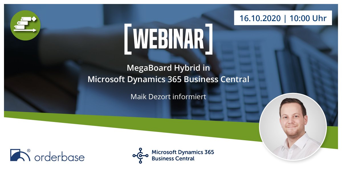 orderbase's tweet photo. #MSDyn365BC Webinar: An welchem Auftrag arbeiten meine Servicetechniker gerade? Wenn Sie täglich mit dieser Frage konfrontiert werden, möchten wir Ihnen zeigen, wie Sie mit dem MegaBoard Hybrid Ihre Serviceplanung optimieren können. - https://t.co/8yksL9ZpUZ https://t.co/YR4cpf3t7q