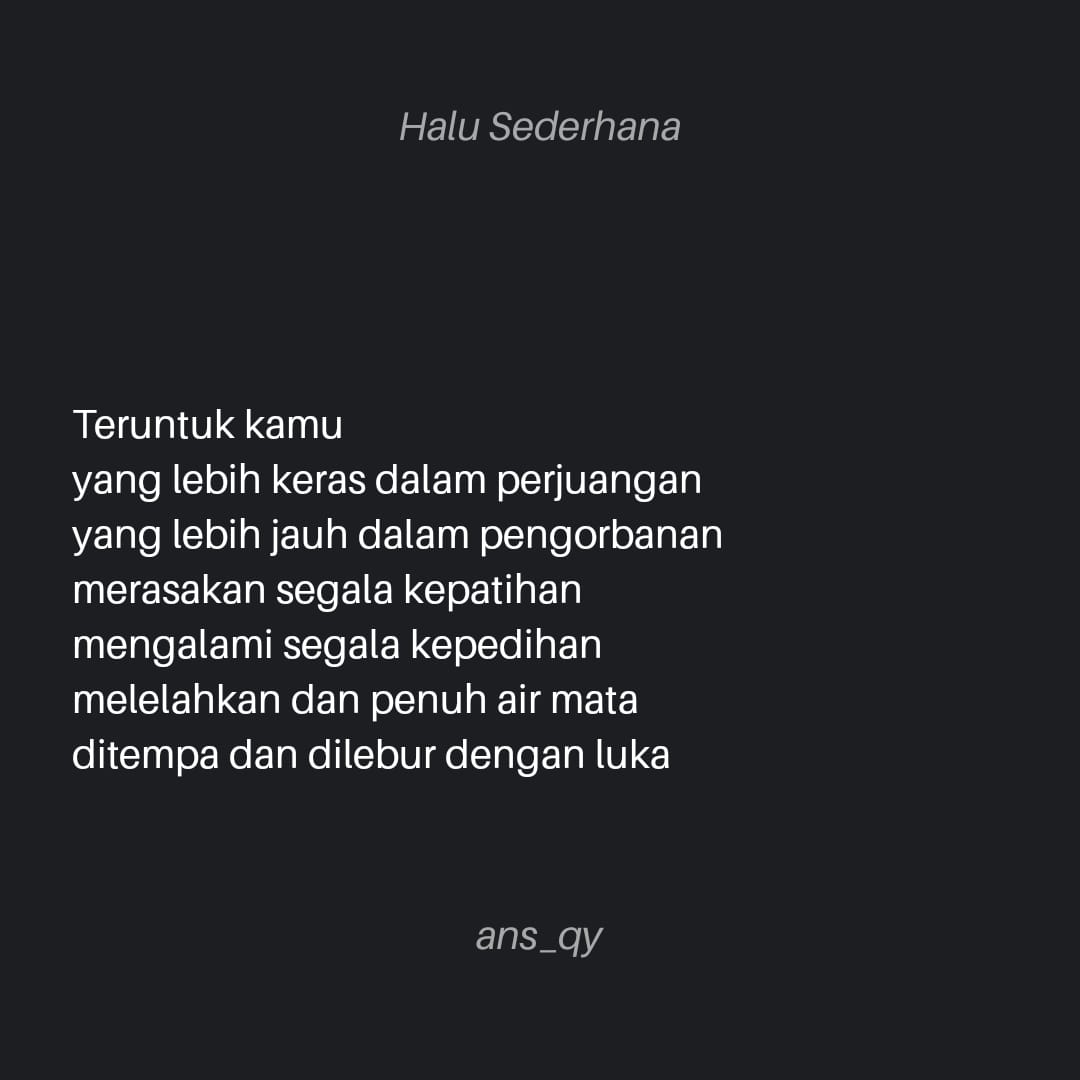 Halusederhana's tweet photo. Berjuang hari ini
#dearD https://t.co/SlXDkmqO0b