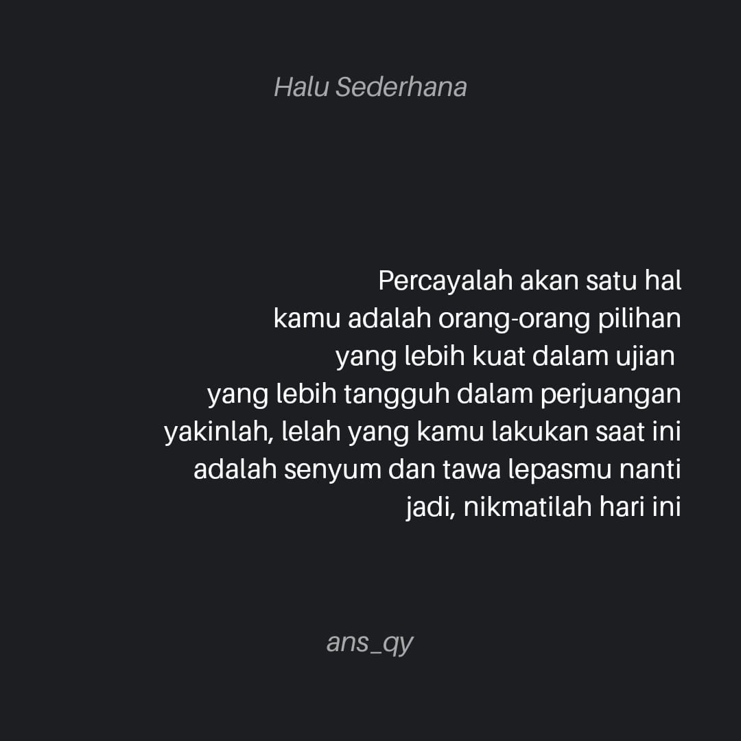 Halusederhana's tweet photo. Berjuang hari ini
#dearD https://t.co/SlXDkmqO0b