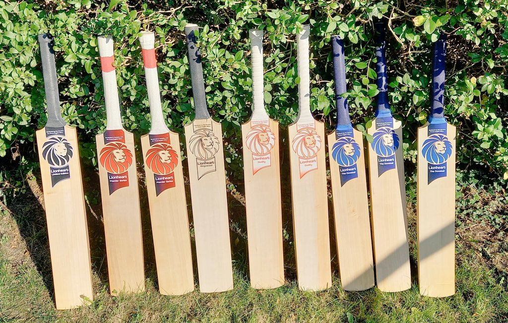 Lionheart_Bats's tweet photo. Preparing a full range of bats for season 2021 - Dovetail, Premier Series, Stellify, Lionheart Limited Edition, &amp; Kingswood. Each one offers a distinct variation to cater for a broad range of batting styles. From the stroke maker to the power house - bat with the heart of a lion https://t.co/26TBzPH8dv