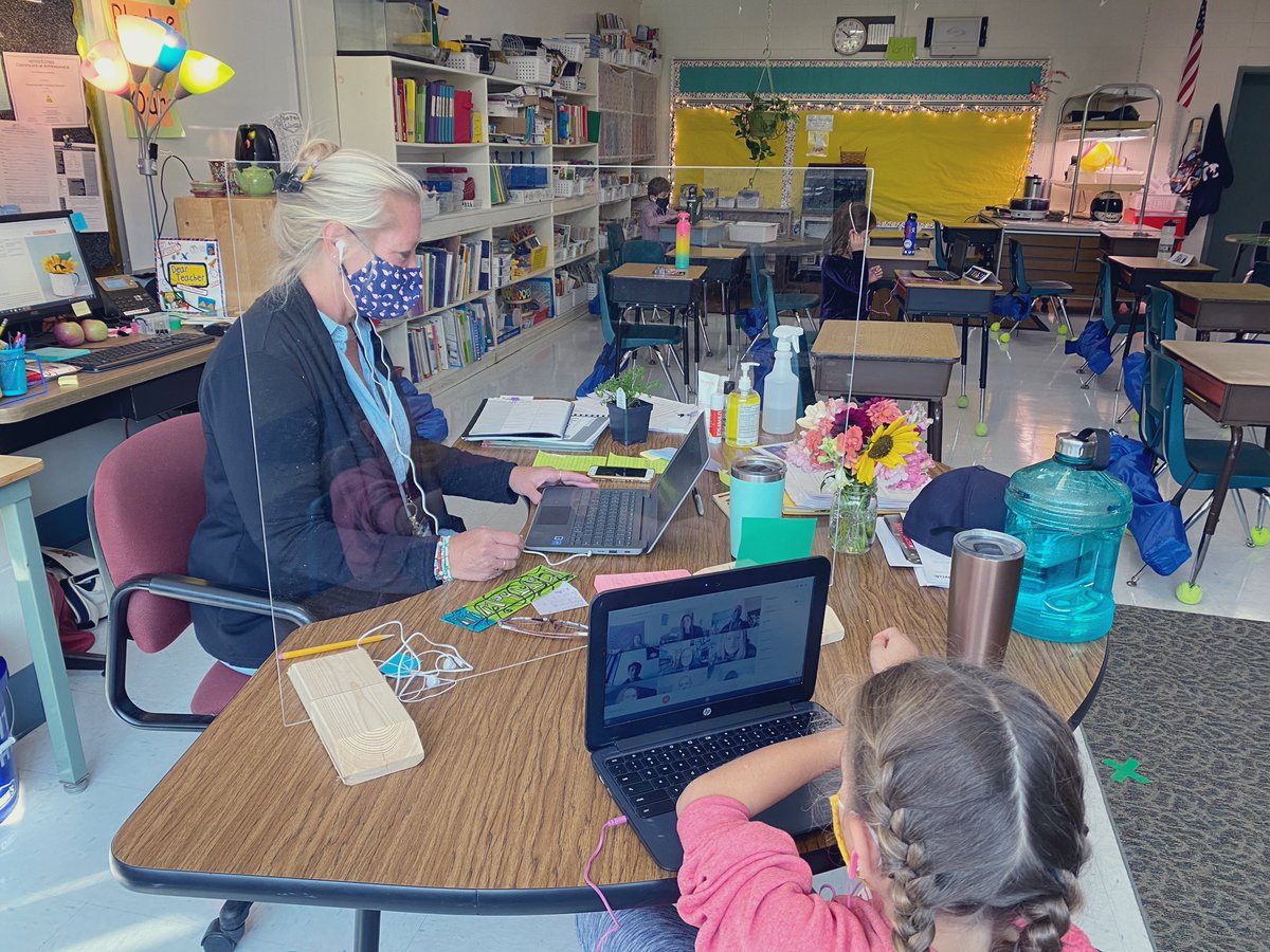 kcallahan__'s tweet photo. Third graders are gearing up to work with students from St Micheals College. It looks a little different this year, but Ss are excited to learn from each other. #champs #bsdvt #studenteducators #Science #growthmindset https://t.co/PxxYj0zZrF