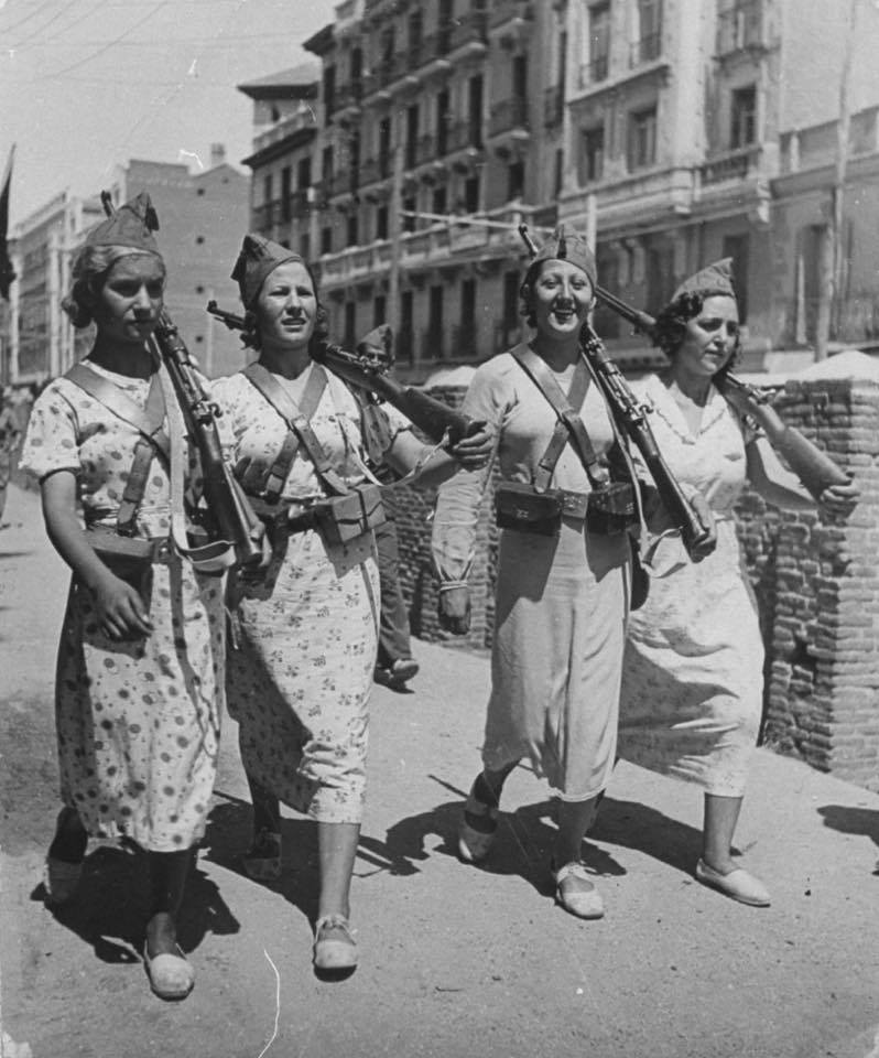 Anarchist Jurisdiction:Anti-fascist Militia Members in the Spanish Civil War, c.1937