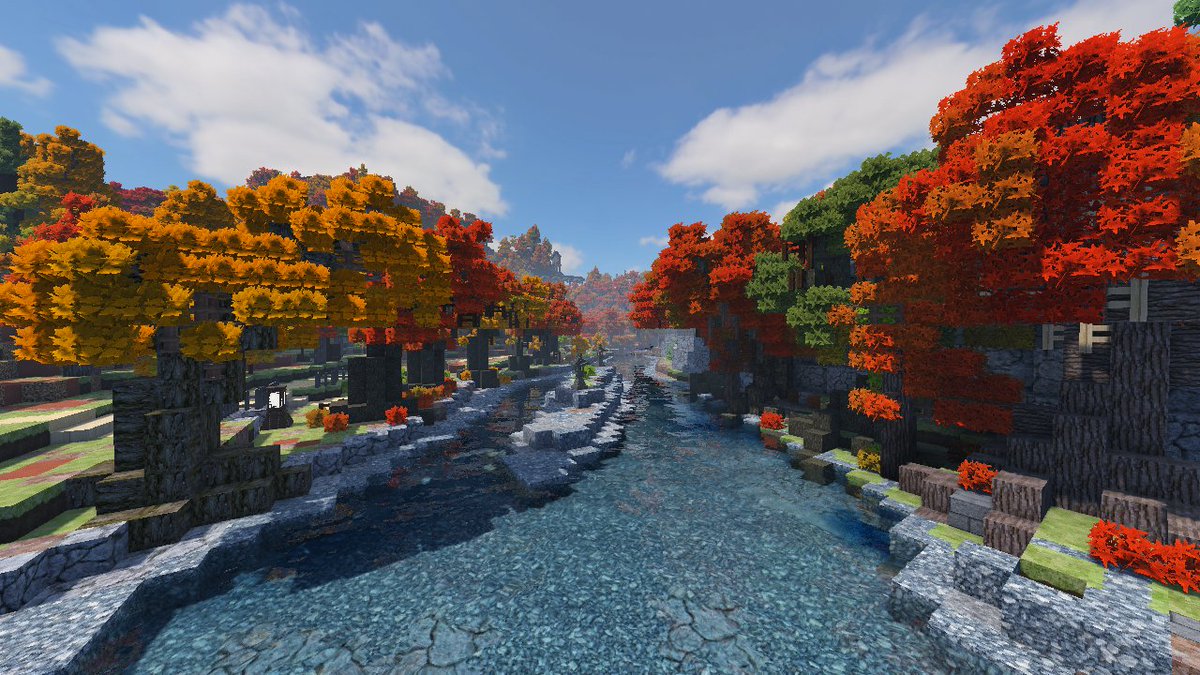 コマナズ Komnazsk マイクラ建築勉強会 地形整えたり棚田作ったりしてた ここの川の景色が綺麗よのぉ コマナズ Komnazsk マイクラ建築勉強会 地形整えたり棚田作ったりしてた ここの川の景色が綺麗よのぉ