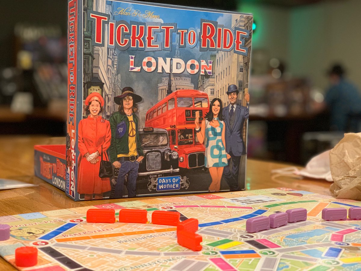 TheNoCubeZone's tweet photo. Got a play of Ticket to Ride London in this past weekend. Great way to distill Ticket to Ride down to 10-15 minutes #TrainGames #BusGames #TicketToRide #Tabletop https://t.co/7Ai1i56w86