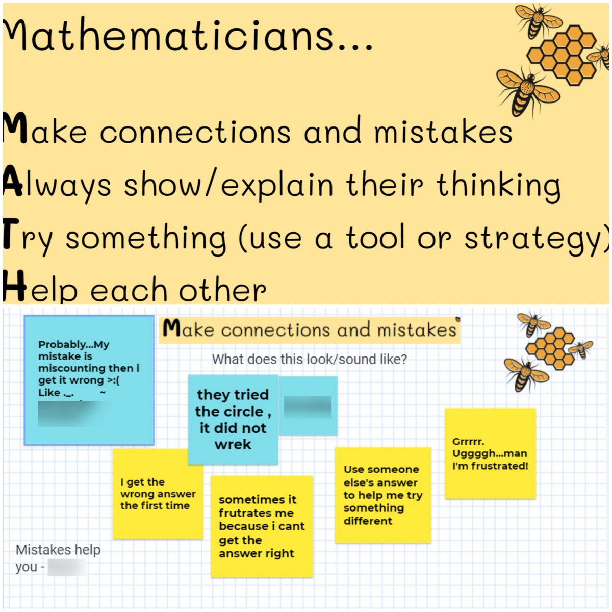 keffer_ms's tweet image. Brave @Herndon_ES mathematicians learning about each other, taking risks, sharing their thinking, making mistakes and working together to build math communities. 🐝 @MathematicsFcps
