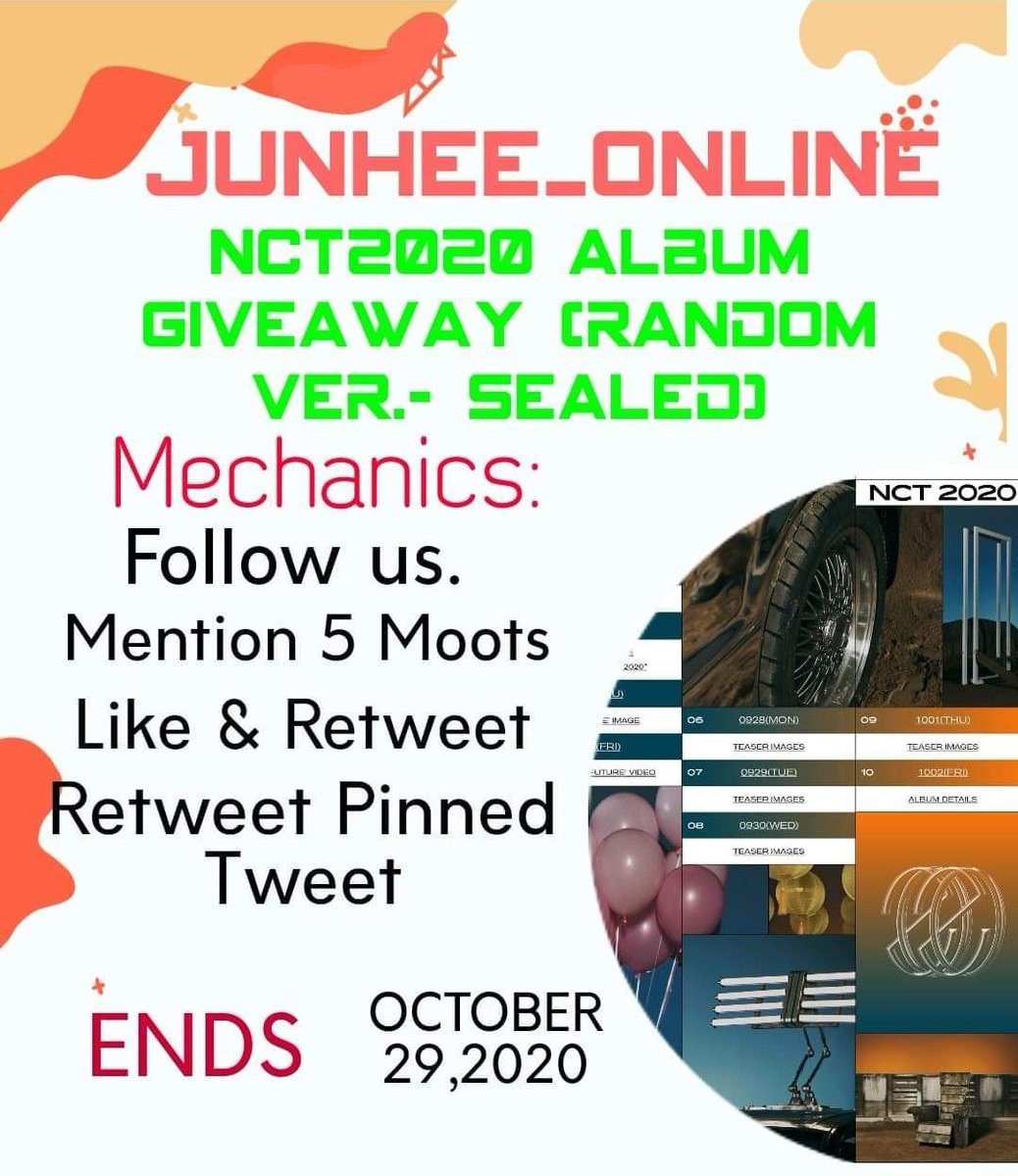 junhee_online's tweet image. 🚩NCT2020 RESONANCE ALBUM GIVEAWAY🚩
💚 PH only💚

Mechanics on pic.

Ends on October 29,2020

GOOD LUCK 😊

#JunheeOnlineGiveaway
