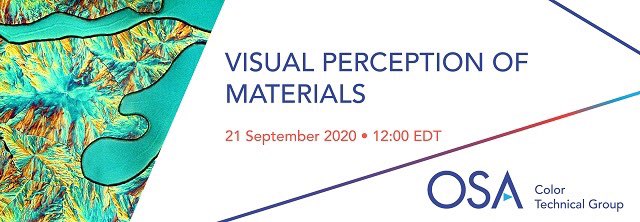 OlgaDyViTo's tweet photo. Looking forward to hearing Roland Fleming speak today. Will be a very interesting webinar! @OpticalSociety #OSAColorTG. https://t.co/EhUdCJK5Sh