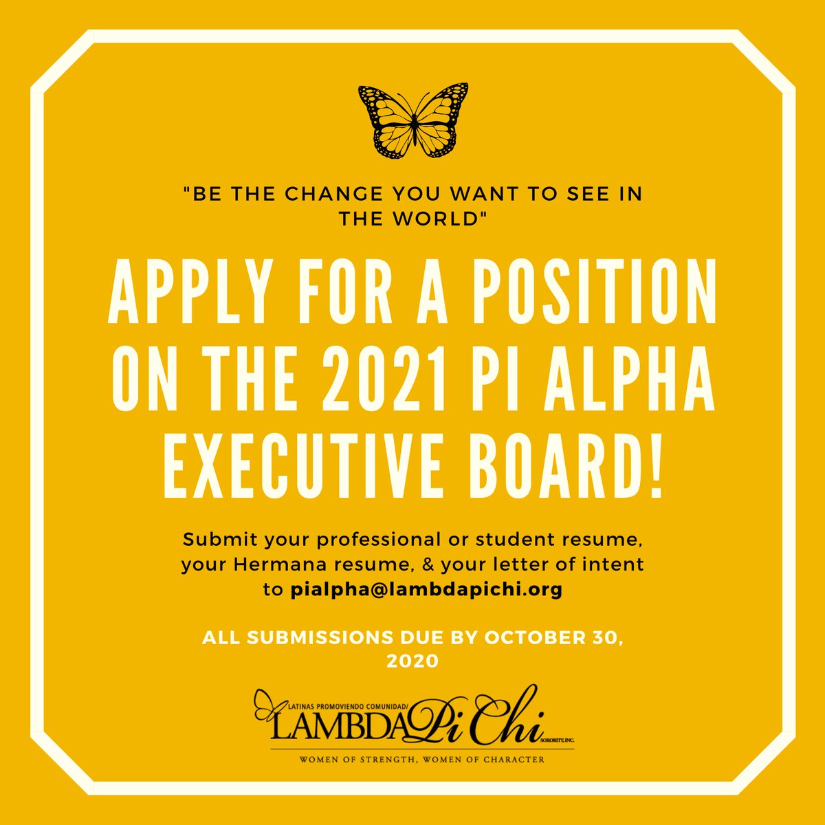 LPC_PiAlpha's tweet image. 🗣 Apply for a Pi Alpha Executive Board position! 

We look forward to reviewing your nominations and applications! 

Email pialpha@lambdapichi.org