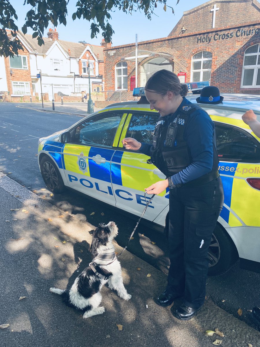 A walk around #Westbourne #Hove with the PCSOs for the Ward and the brilliant Tracy, a local who has set up a new neighbourhood watch! Chatting about the issues in the area and how to solve them. Not forgetting Norman the dog too!