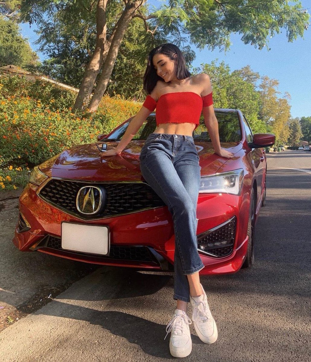 indiana massara but it’s just her posing with cars; a thread. ❥ @indiana