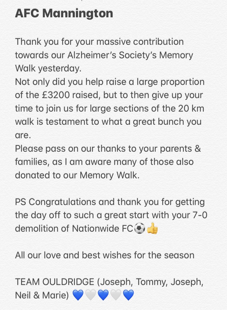 ouldridge's tweet photo. @afcmannington 💙🤍💙🤍💙 https://t.co/XdKnWsMF2p